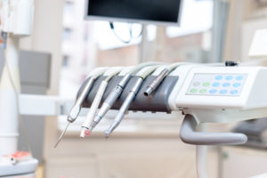 Dentist tools and equipment at dental office