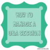 Title: How to manage a Q&A session